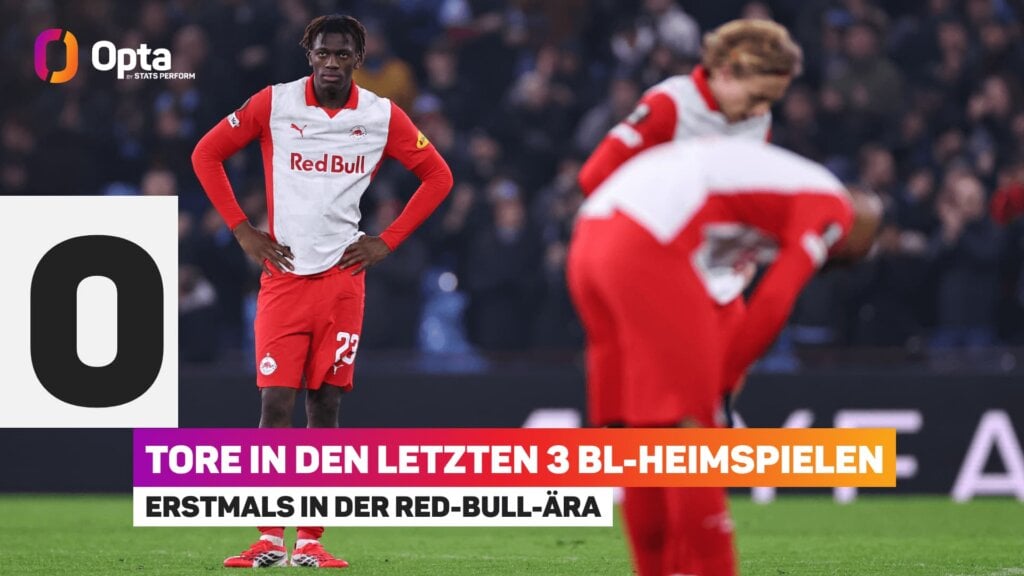 Niedergeschlagene Salzburg Spieler.