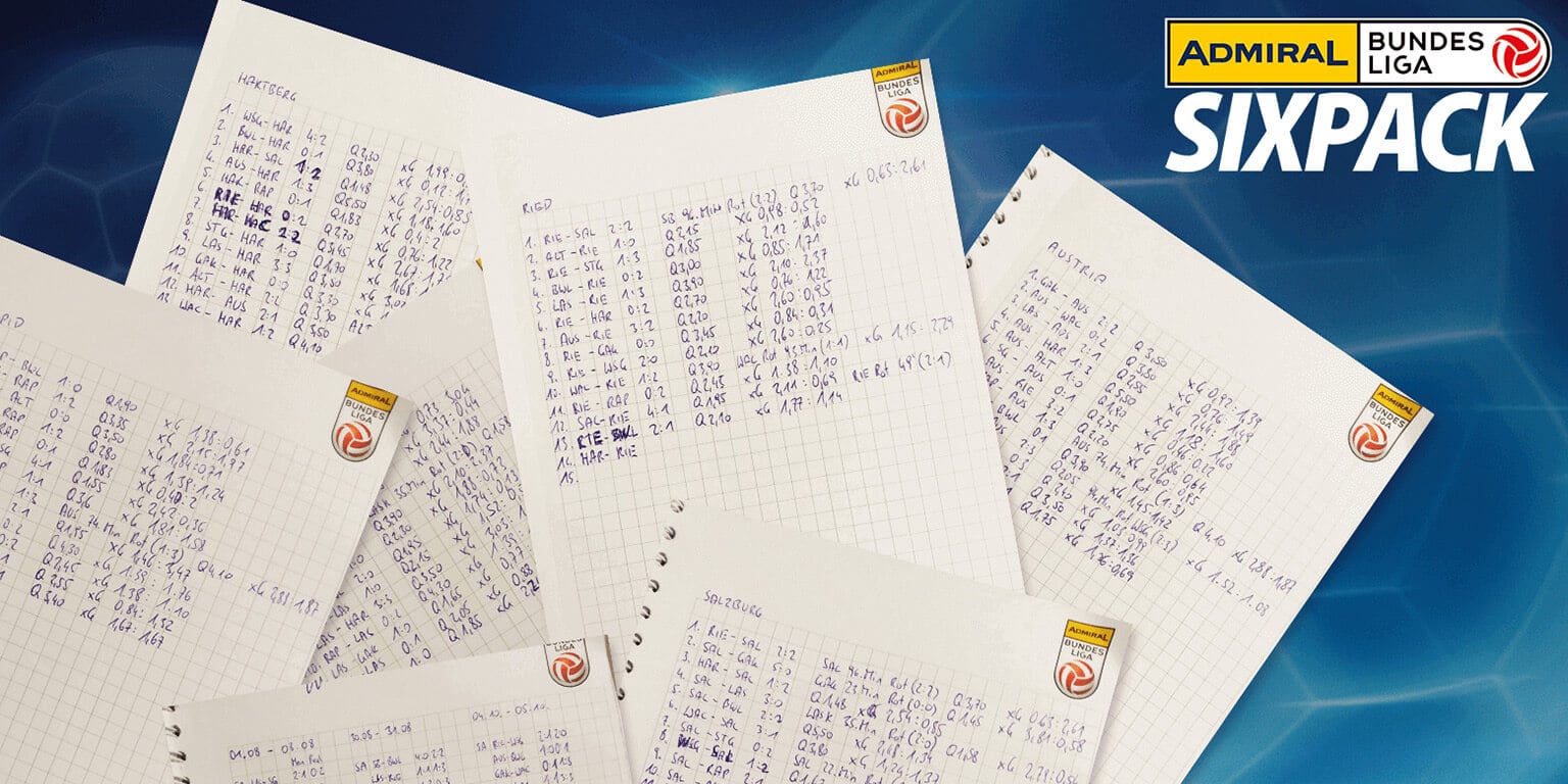 Die Notizen des SIXPACK-Siegers